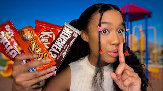 ASMR Girl Tries To Sell You Candy at Recess Candy is Banned at School 🍬🛝 [upl. by Redvers794]