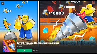 Tıklayıcı Madenciliği Simülatörü ROBLOX Clicker Mining Simulator oyna robloxgames roblox shorts [upl. by Ojahtnamas]