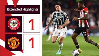 Brentford 1 Manchester United 1  Extended Premier League Highlights [upl. by Nedry]