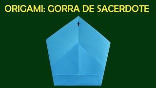 Manualidades de Papel Origami de Papel para Niños Facil Gorro de Sacerdote [upl. by Bess]