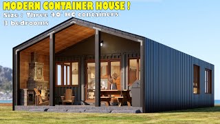 off gird shipping container homes  3 bedrooms  Tiny house full tour [upl. by Thilde926]