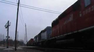 TRRS 14 Porter Junction CP Westbound IntermodalMixed [upl. by Kitty]