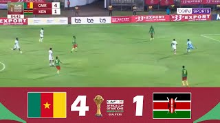 Cameroun contre Kenya 41  Éliminatoires AFCON 2025  Résumé de Match [upl. by Lleinnad]