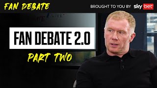 The Overlap Live Fan Debate 20 Gary Neville Jamie Carragher amp Paul Scholes  PL Returns Part 2 [upl. by Oiredised]