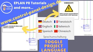 How to change the project language in EPLAN with just one click [upl. by Atiluj308]