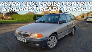 Astra CDX 20 16V estate cruise control fitted bumpers painted and driven [upl. by Edualc]