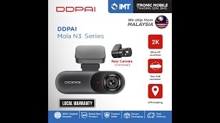 DDPAI Mola N3 Dash Cam  Freedom is Style  Follow Own Path [upl. by Ennaer335]