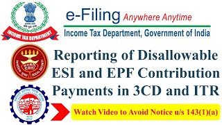 When EPFESI payment is disallowed in income tax   Notice Under Sec 1431a of Income Tax 1961 [upl. by Kassia]