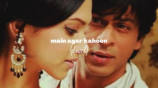 main agar kahoon  sonu nigam  shreya ghoshal  slowed  reverbed  lofi [upl. by Su]