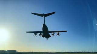 RAF Atlas A400 Landing at RAF Brize Norton [upl. by Ogilvy427]