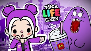 ALL PURPLE FREE ITEMS in Toca Boca 🖤 Toca Life World Collection [upl. by Ytirehc]