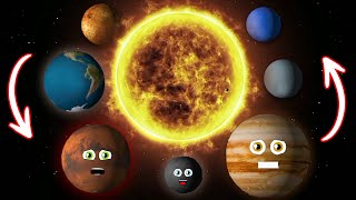 Planets of the Solar System  Planet Facts Dwarf Planets Size Comparisons and Space Science [upl. by Lomax]