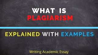 What is Plagiarism  What Can not be Considered as Plagiarism  Explained with Examples [upl. by Mendoza509]