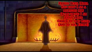 Heavens LightHellfire w lyrics From Disneys quotThe Hunchback of Notre Damequot [upl. by Urbana610]