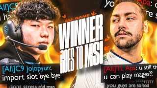 FLAMING EACHOTHER WHILE FIGHTING FOR MSI  TL VS C9 LCS SPRING 2024  CAEDREL [upl. by Yenolem262]