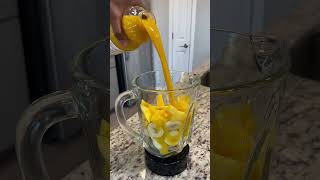 Mango Smoothie Recipe • Mango banana orange juice milk turmeric [upl. by Eilema]