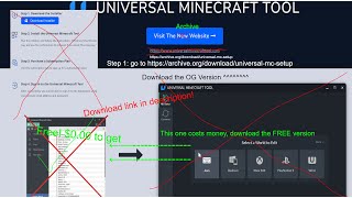 How to get Universal Minecraft Editor replaced by universal minecraft tool FREE [upl. by Zuleika]