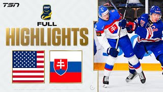 Slovakia vs USA FULL HIGHLIGHTS  2024 World Juniors [upl. by Season]