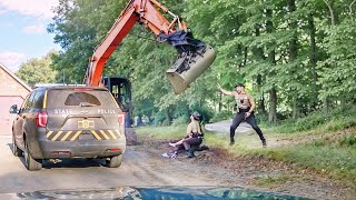 HEAVY MACHINERY VS POLICE Caught on Camera [upl. by Skiest876]