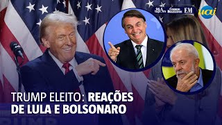 Eleições EUA Lula e Bolsonaro reagem à vitória de Trump [upl. by Lirva294]