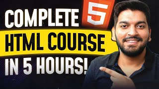 Complete HTML Tutorial in 1 Video 2024 [upl. by Luben]