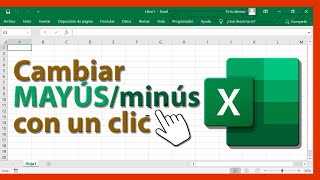 Convertir MAYÚSCULAS y minúsculas en Excel con 1 clic ▶ quotAaCASES for Excelquot Gratis [upl. by Winni]