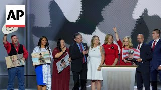 Famlies of 13 service members killed during Afghanistan withdrawal appear at convention [upl. by Karie]