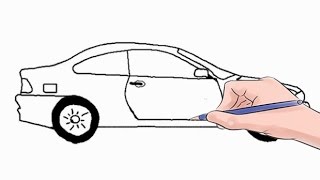 How to Draw a Car Easy Step by Step [upl. by Lisle480]