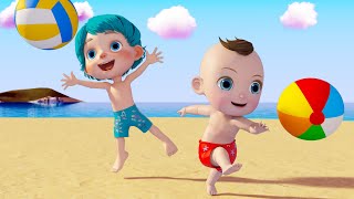 Beach Song  BabaSharo TV  Nursery Rhymes amp Kids Songs [upl. by Adyol]