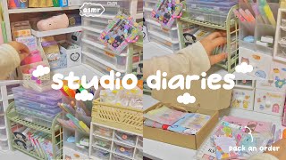 Pack an order ASMR  shopee orders studio diaries  philippines [upl. by Bannerman988]