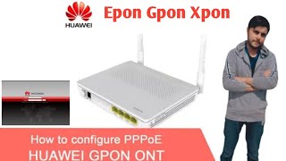 How to Configure PPPoE in Huawei Router  Huawei EchoLife HG8245H 4GEFE2VOICEWIFIUSB ONT Wifi [upl. by Yrrej]