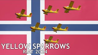 The Yellow Sparrows making their UK display debut  RIAT 2024 [upl. by Ahsilahk]