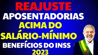 SAIU REAJUSTE APOSENTADORIAS DO INSS ACIMA DO SALÁRIO MÍNIMO  APOSENTADORIAS E PENSÕES [upl. by Htebasile]