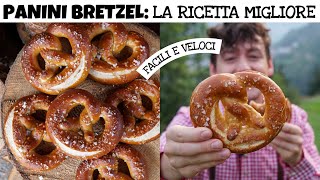 BRETZEL LA RICETTA MIGLIORE E FACILE PER FARLI IN CASA croccanti fuori e sofficissimi dentro  DZ [upl. by Zedecrem]