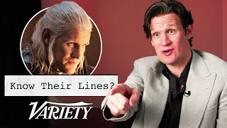 Does Matt Smith Know Lines From His Most Famous Movies and TV Shows [upl. by Anniken]