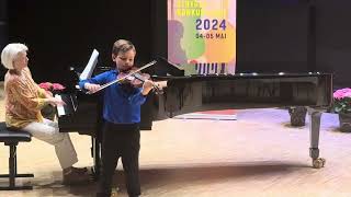 Benjamin Tiemroth age 9 Violin  Haydn Violin Concerto G Major 1st movement [upl. by Ram]