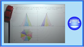 PROIEZIONI ORTOGONALI DI UNA PIRAMIDE A BASE OTTAGONALE POGGIATA SUL PO  634 [upl. by Nylirak851]