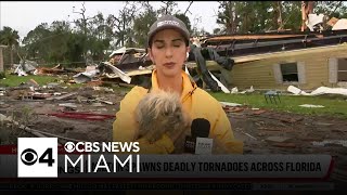 Dog found in rubble at Florida mobile community after Hurricane Milton swept through [upl. by Resarf48]