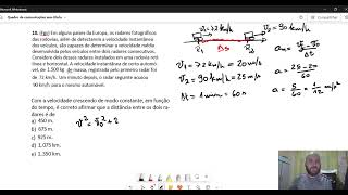 Exercício 10  MU MUV  FÍSICA I UFPR [upl. by Tolkan]