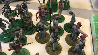 Adding Flocking Grass to Civil War Figures in 54mm scale [upl. by Adnilra425]