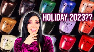 OPI Terribly Nice Holiday 2023 Nail Polish Collection Swatch and Review  KELLI MARISSA [upl. by Nyvlem388]