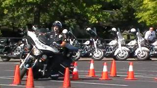 Victory Police Motorcycles and Officer Justin Schopfer Kansas competition [upl. by Leumek]