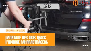 Montage des ORIS Tracc FIX4BIKE Fahrradträgers auf pkw [upl. by Loftis]