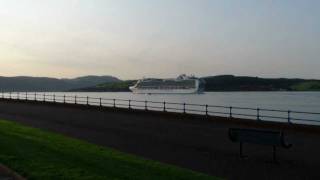 Emerald Princess called at Greenock for the first time today [upl. by Urial]