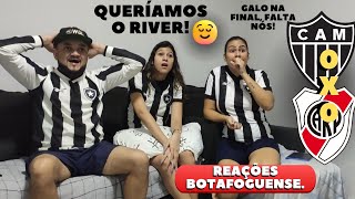 REAGINDO A ATLÉTICO MG X RIVER PLATE semi final da libertadores [upl. by Llertnahs]