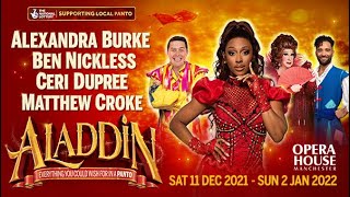 ALADDIN  EVERYTHING YOU COULD WISH FOR IN A PANTO  Manchester Opera House 2021 [upl. by Aicinod]