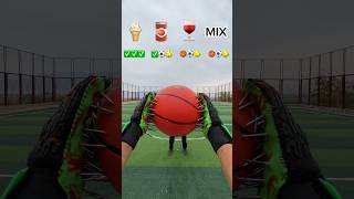 ICE CREAM ASMR CATCH THE BALLS WITH NAIL GOALKEEPERS GLOVES 🍦🧤🏀shorts viralvideo challenge [upl. by Bonne]