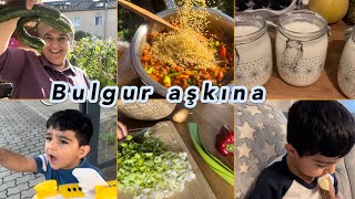 Berfemle sarayda bulgur sefası bulgursuz hayat asla 🥰akşamada pırasa yemeği var günlük işler yane [upl. by Kwang]