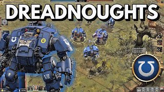 THE FURY OF DREADNOUGHTS Ultramarines VS Orks Onslaught in WARHAMMER 40K DEADLY BATTLE [upl. by Attennaej]