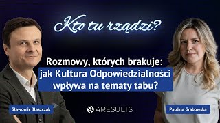 Jak Kultura Odpowiedzialności wpływa na tematy tabu Gość Paulina Grabowska epizod 40 [upl. by Lodhia]